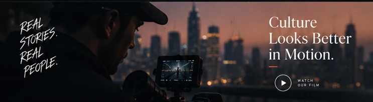 Culture film band: Culture Looks Better in Motion, with Watch Our Film